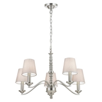 733-10438 Antonella LED 5 Light Ceiling Light Satin Nickel