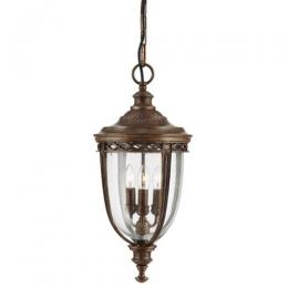 184-10627 Enrici LED Large Pendant Lantern British Bronze 