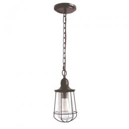 188-10687 Marchelli LED Outdoor Small Pendant Lantern Western Bronze 