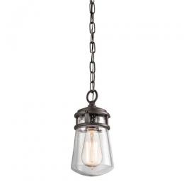 190-10694 Lucio LED Outdoor Period Small Pendant Lantern Architectural Bronze 