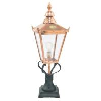 182-10720 Chirico LED Outdoor Pedestal Lantern Copper