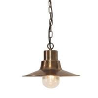 180-10756 Sibilla LED Outdoor Period Pendant Lantern Bronze Brass Finish