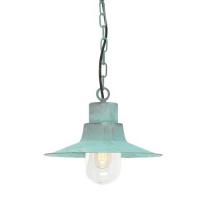 180-10757 Sibilla LED Outdoor Period Chain Lantern Verdigris