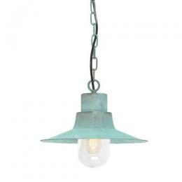 180-10757 Sibilla LED Outdoor Period Chain Lantern Verdigris 