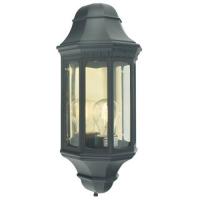 182-10779 Mallucci LED Outdoor Half Lantern Black Finish