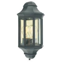 182-10784 Mallucci LED Outdoor Half Lantern Black