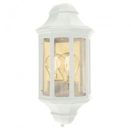 182-10786 Mallucci LED Outdoor Half Lantern White 