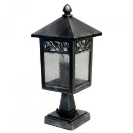 180-10835 Burelli LED Outdoor Period Pedestal Lantern Black 