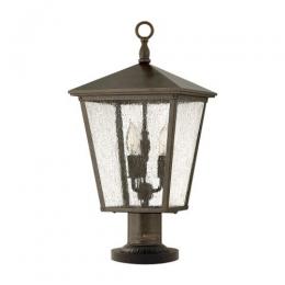 186-10846 Trentini LED Outdoor Period Pedestal Lantern Regency Bronze 