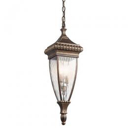 190-10847 Vento LED Outdoor Period Pendant Lantern Brushed Bronze 