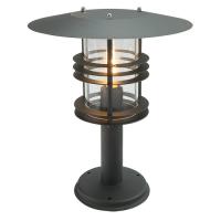 182-10912 Strada LED Outdoor Pedestal Lantern Black