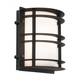 182-10913 Strada LED Outdoor Half Wall Lantern Black 