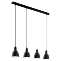 162-10955  LED 4 Light Pendant Ceiling Light Black