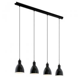 162-10955  LED 4 Light Pendant Ceiling Light Black 