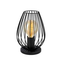 162-10993  LED Cage Table Lamp Black