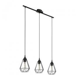 162-11001  LED 3 Light Pendant Ceiling Light Black 