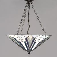 364-11079 Annetta LED Tiffany 3 Light Large Inverted Pendant Ceiling Light