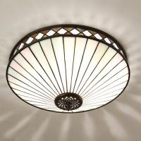 363-11107 Ferroni LED Tiffany 2 Light Flush Ceiling Light