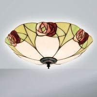 363-11135 Letteri LED Tiffany 2 Light Flush Ceiling Light