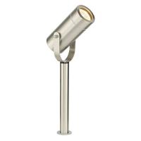 731-11269 Pallotti LED LED Outdoor Short Spike Spotlight Brushed Stainless Steel