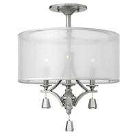 186-11346 Milena LED Semi Flush Ceiling Light Brushed Nickel