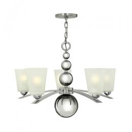 186-11351 Ziani LED 5 Light Ceiling Light Polished Nickel 