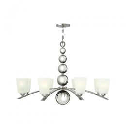 186-11353 Ziani LED 8 Light Ceiling Light Polished Nickel 