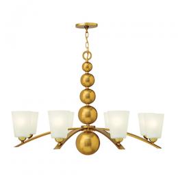 186-11356 Ziani LED 8 Light Ceiling Light Vintage Brass 