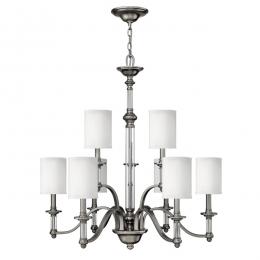 186-11419 Sunseri LED 9 Light Chandelier Brushed Nickel 