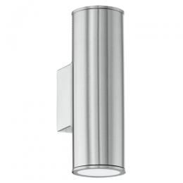 LED 2 Light Outdoor Wall Light Stainless Steel 