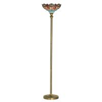 741-1153 Dragonetti LED Tiffany Floor Lamp Antique Bronze