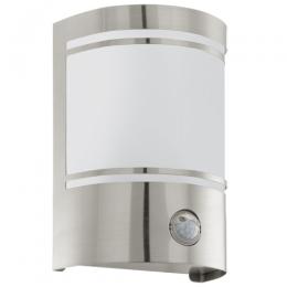 LED Outdoor PIR Wall Light Stainless Steel 