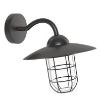 163-11628  LED Outdoor Wall Light Black