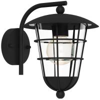 163-11640  LED Outdoor Wall Light Black