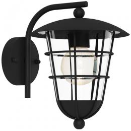 163-11640  LED Outdoor Wall Light Black 