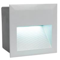 163-11724  LED Outdoor LED Recessed Wall Light Silver Finish