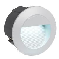 163-11726  LED Outdoor LED Recessed Wall Light Silver Finish