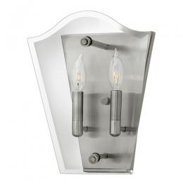 186-11963 Vernati LED 2 Light Wall Light Polished Antique Nickel 