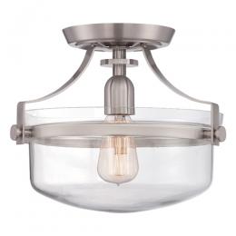 188-11964 Pianelli LED 1 Light Semi-Flush Ceiling Light Brushed Nickel 