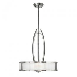 186-11974 Merola LED 3 Light Pendant Light Brushed Nickel 