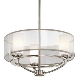 172-11984 Salvini LED 3 Light Ceiling Light Classic Pewter 