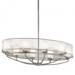 190-11986 Salvini LED 8 Light Ceiling Light Classic Pewter 