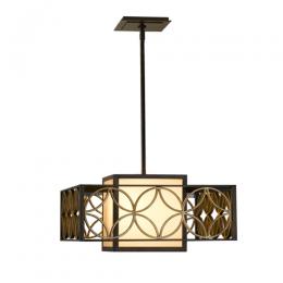 184-11998 Razzi LED 1 Light Ceiling Light Heritage Bronze and Parisienne Gold 