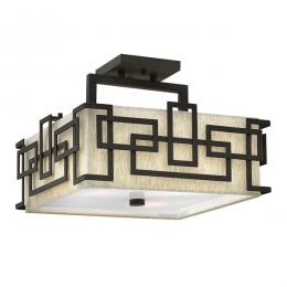 186-12006 Lamperti LED 3 Light Semi Flush Ceiling Light Oil Rubbed Bronze 