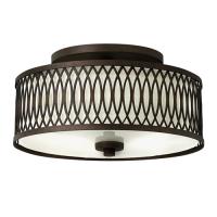 186-12012 Vittoria LED 3 Light Flush Ceiling Light Victorian Bronze