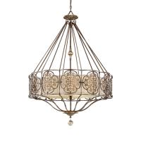 184-12029 Marchini LED 4 Light Pendant British Bronze and Oxidised Bronze