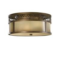 184-12065 Jacobini LED 3 Light Flush Ceiling Light Astral Bronze