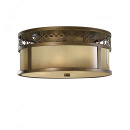 184-12065 Jacobini LED 3 Light Flush Ceiling Light Astral Bronze 