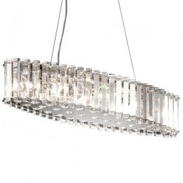 190-12102 Crivello LED 8 Light Pendant Ceiling Light Chrome Finish 