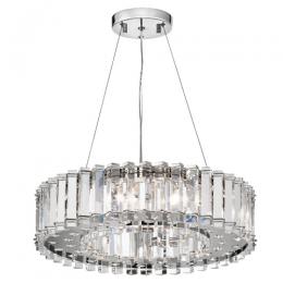 190-12105 Crivello LED 8 Light Pendant Ceiling Light Chrome Finish 